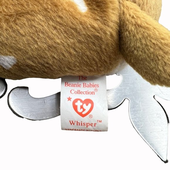 TY Beanie Babies Whisper the Deer Vintage 1997-98 Plush Stuffed Animal Toy Stuff - Picture 6 of 12